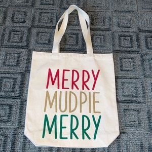 NWOT Merry Mud Pie Cavas Tote Bag